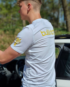 T-Shirt "Think Rich Be Rich" Wit - Bulllrich