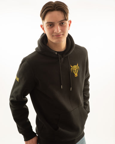Bullrich Hoodie "The Front" Zwart - Bulllrich