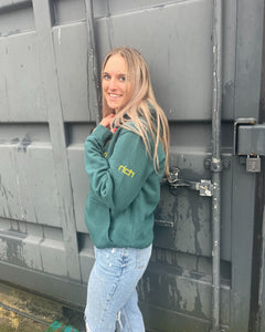 Bulllrich Hoodie "Piece Of A Bulll" Donker Groen - Bulllrich