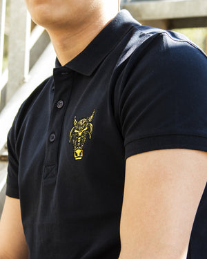 Polo 'Detailed Bulll' Navy blue - Bulllrich