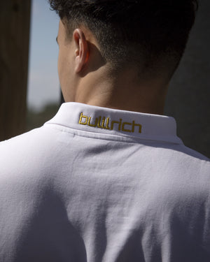 Polo 'Detailed Bulll' Wit - Bulllrich