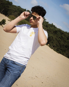 T-Shirt "The Bulll On The Back" Wit - Bulllrich